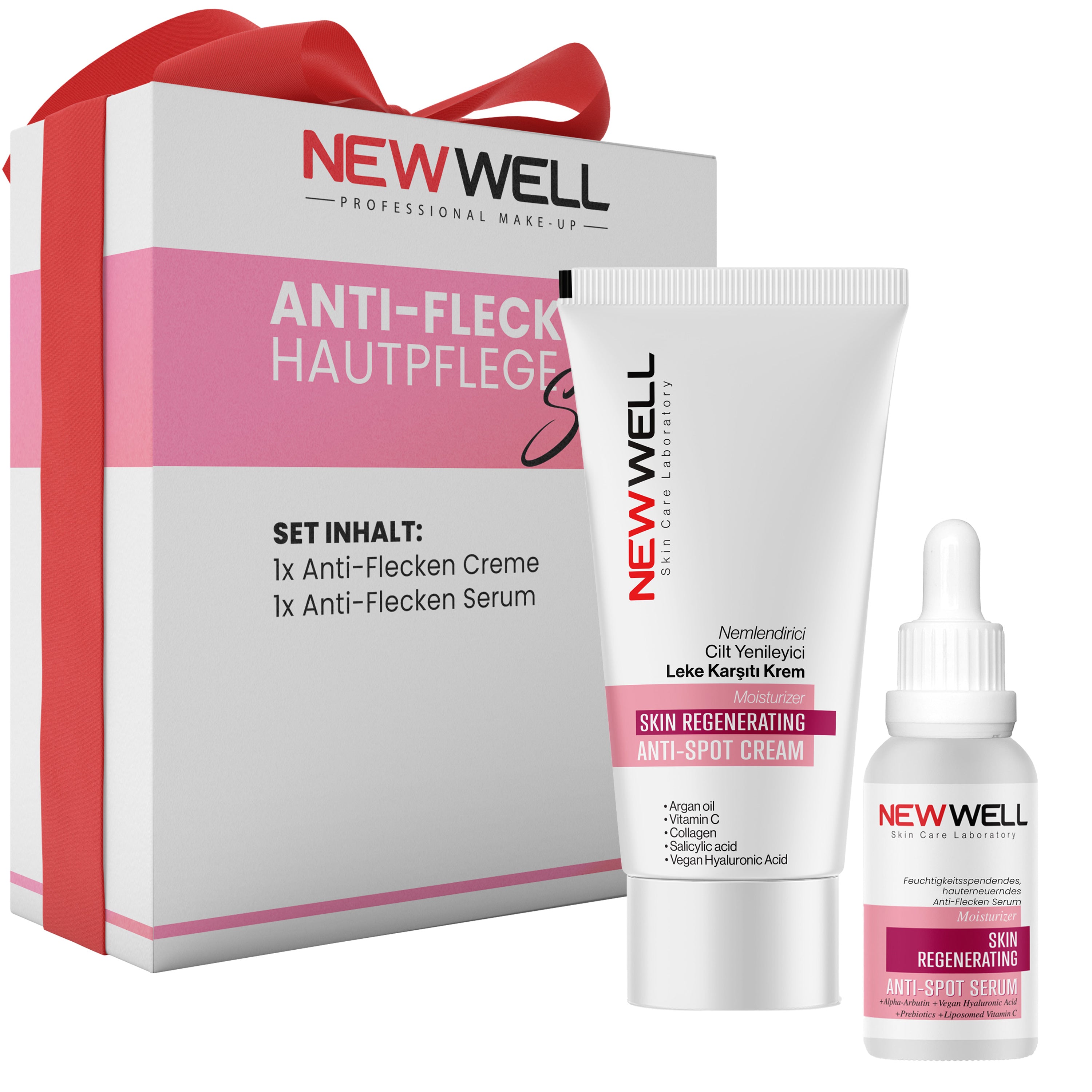 Anti-Flecken Hautpflege Set