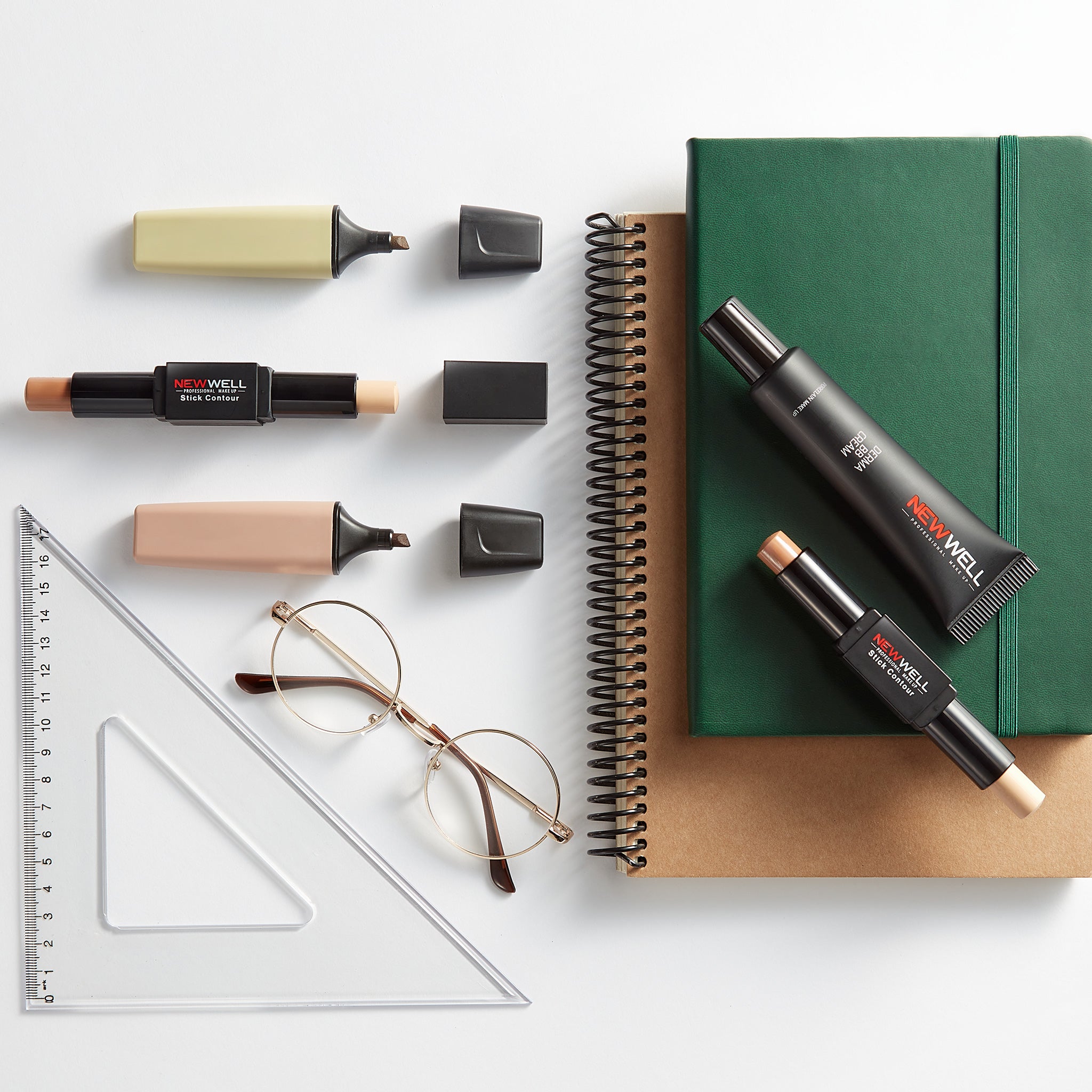 NEW WELL Highlighter & Contour Stick, Water Resistant 01