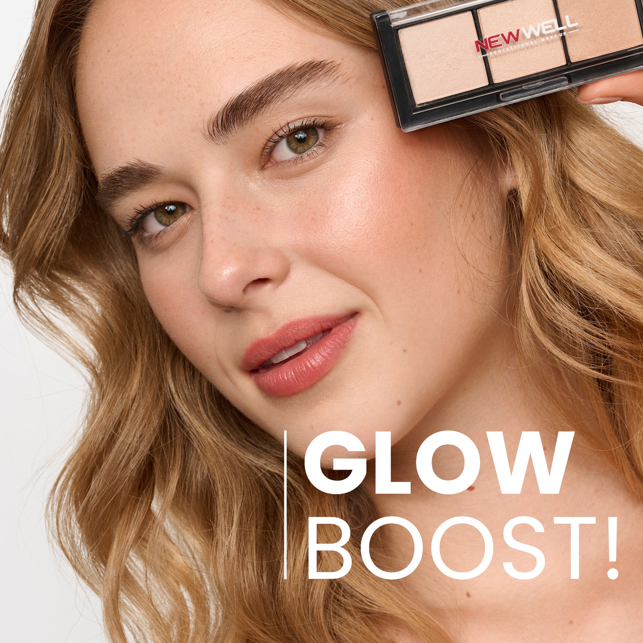 NEWWELL Surligneur de maquillage en porcelaine 3 couleurs
