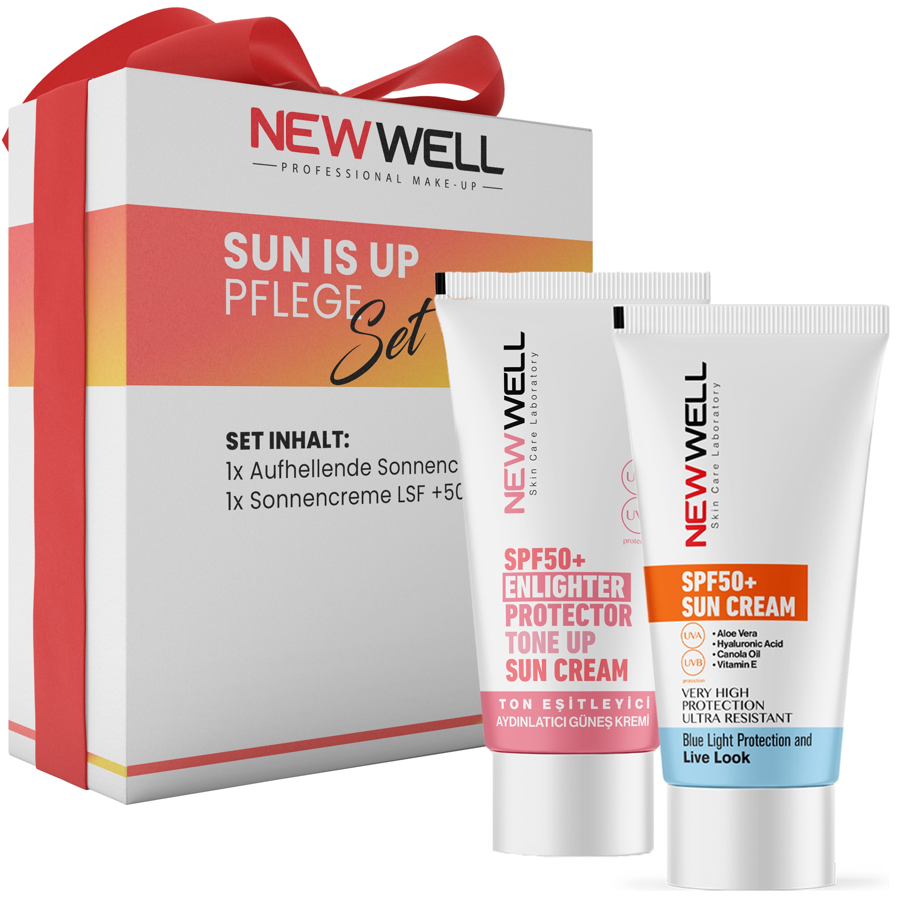 Set Aufhellende Sonnencreme & Sonnenschutzfaktor SPF50+