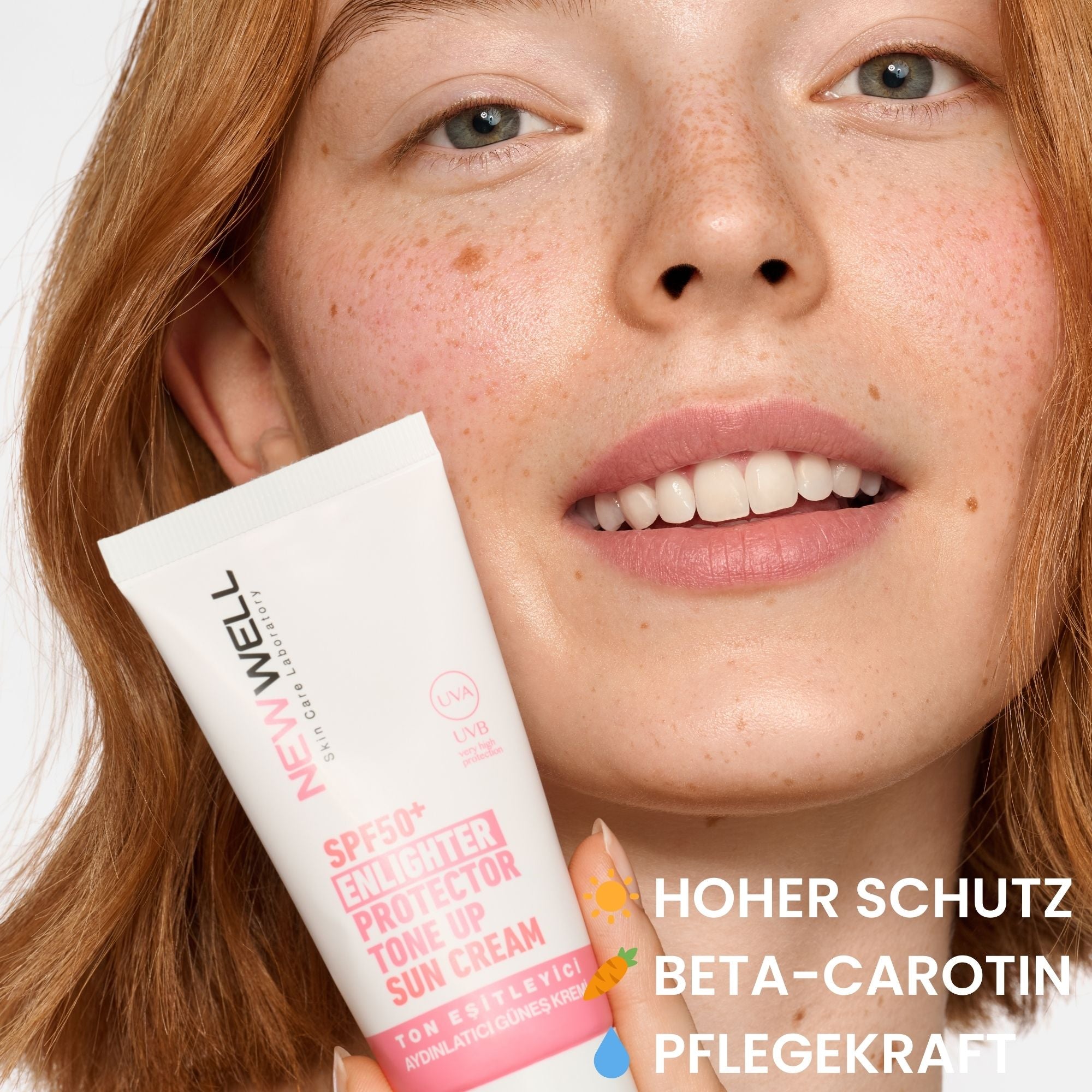 Aufhellende Sonnencreme SPF 50+