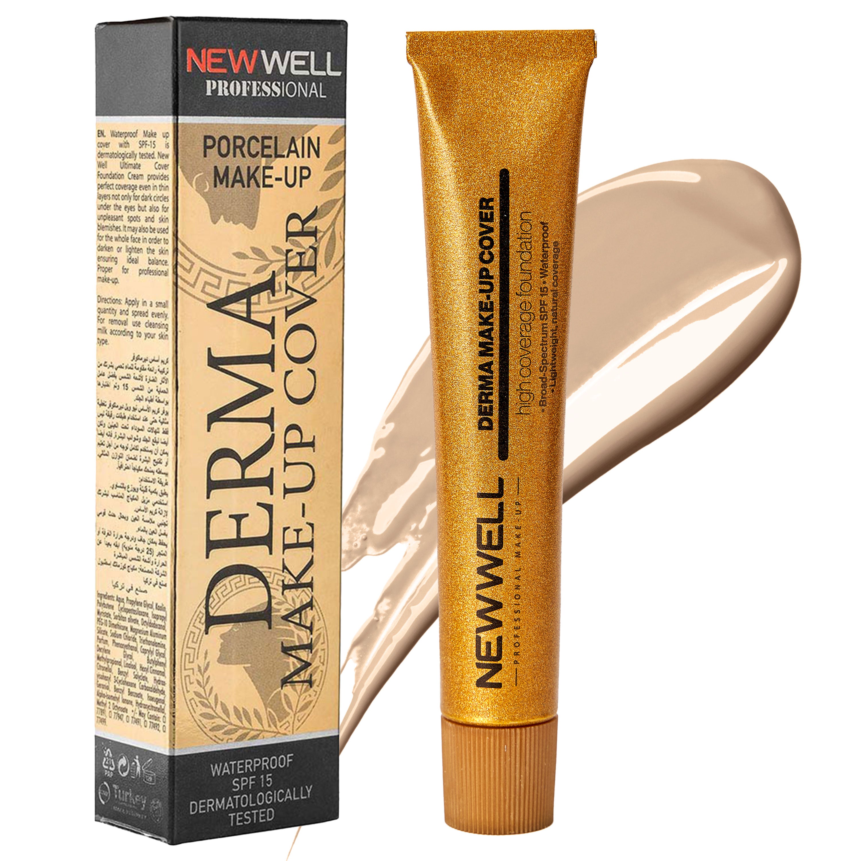 NEWWELL Derma Make-Up Full Cover – Foundation with porcelain effect