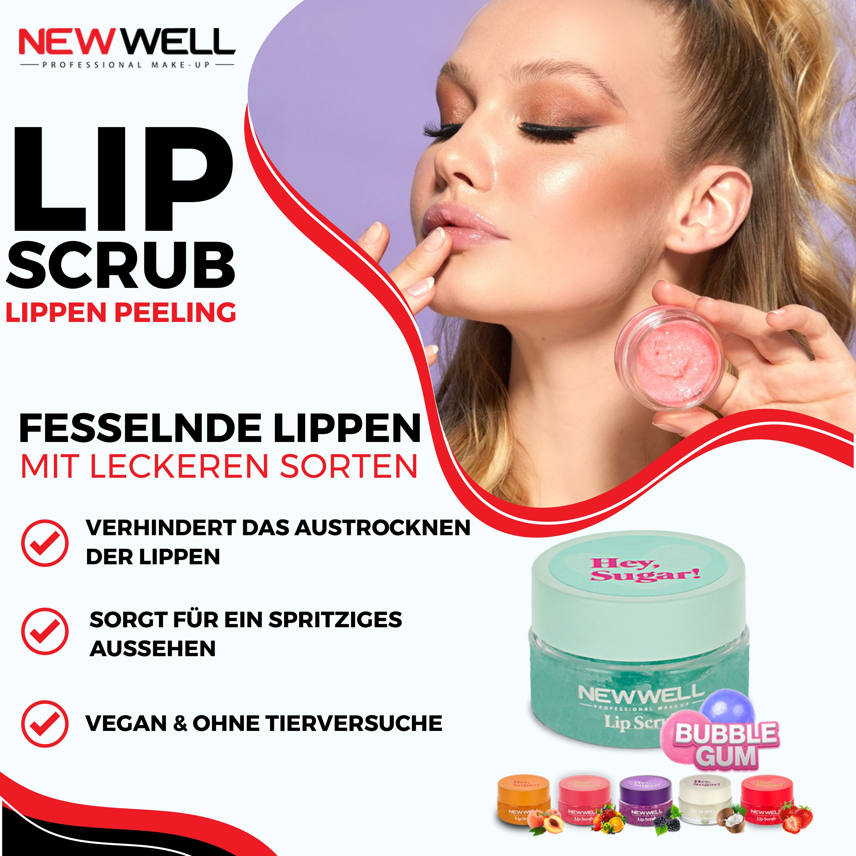 Hey Sugar - 3er Lippen-Peeling Set - Exotic Mix