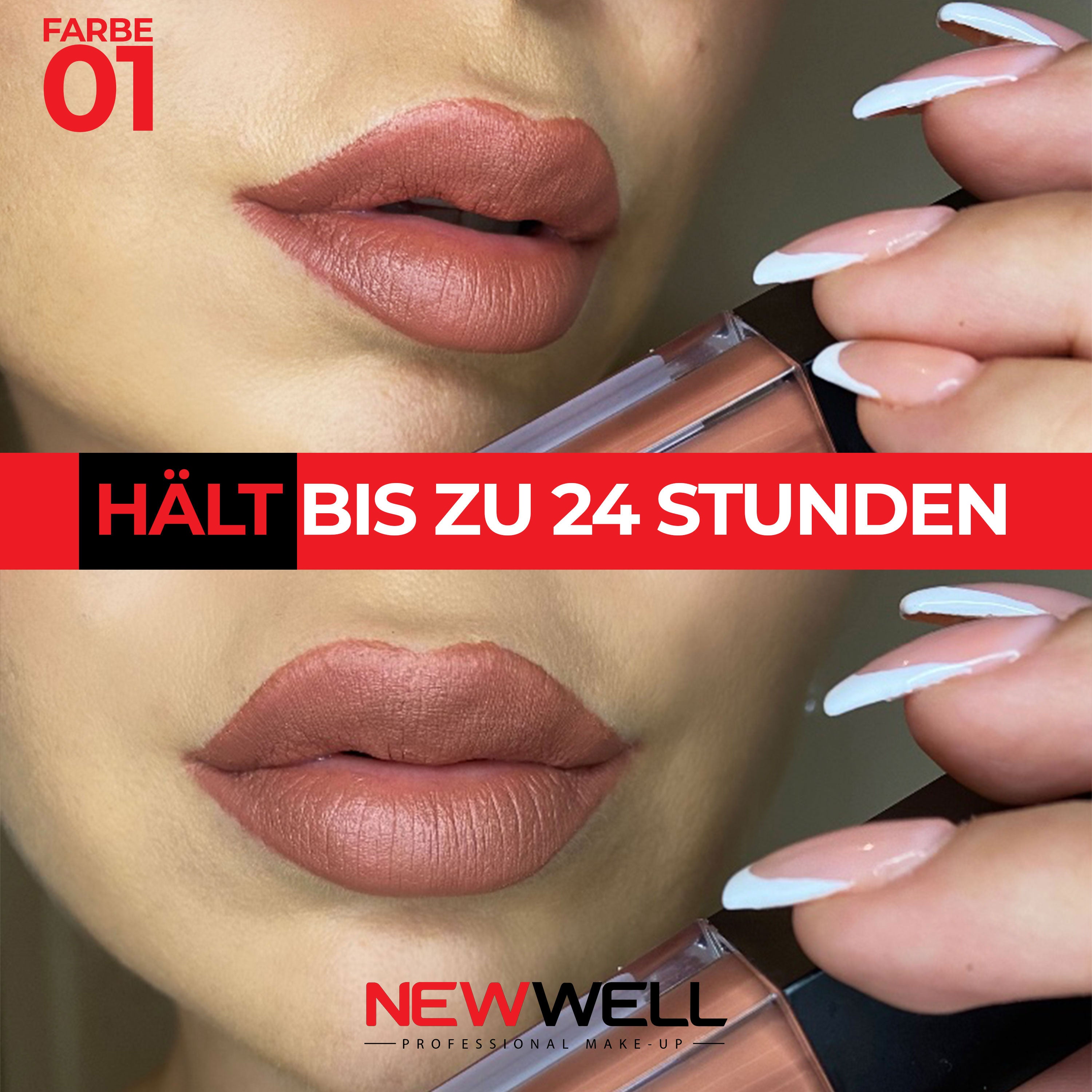 NEW WELL Liquid Lipstick Matt - Liquid lipstick in 6 colors